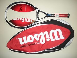 WILSON K-FACTOR K-FOUR OS 112 TENNIS RACQUET 4 1/2  BRAND NEW