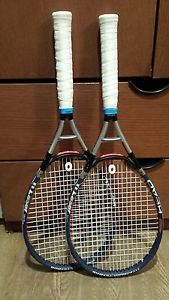 Head Tennis Racquet (s) Ti Laser Pair (x2) 4 1/2 Luxilon & Wilson