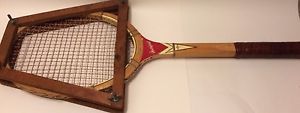 Vintage Bamboo Matchpoint Championship Play Wooden Racket Power Laminated