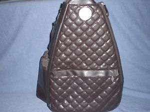 LYNNE TAUCHEN QUILTED JETPAC  LIFE IS Tennis Backpack  BAG #US 7,395,930 B2