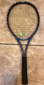 Prince EXO3 Blue Oversize 110 head 4 3/8 grip #3 Tennis Racquet Great Condition