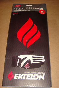 Ektelon Racquetball GLOVE MAXTACK PREMIUM BLACK/WHITE LH MEDIUM New
