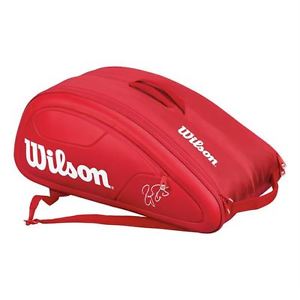 *NEW*  Wilson Federer DNA 12 Pack Red Tennis Bag