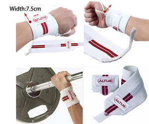 Tennis Badminton Wrist Support Band Strap White
