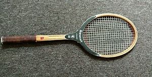 BANCROFT Wimbledon Bjorn Borg Model Wooden Tennis Racquet