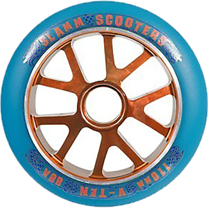 Slamm Aluminium Orange Core Bleu Polyuréthane Roue - 110mm