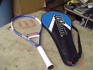 Wilson ncode n4 Oversize Graphite Tennis Racquet 4 1/4 w Full Cover Pro Overwrap