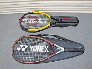 Wilson & Head Titanium Tennis Racquets Lot of Two