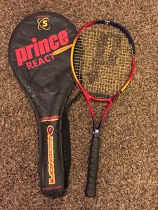 PRINCE REACT Synergy Series Longbody Titanium 107 TENNIS RACQUET w/Bag
