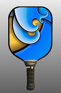 Pickleball Paddle - Surfer's Curl - W400 - Extra Large Sweet Spot