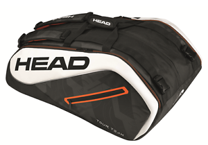 Head Tour Team 9R Supercombi Tennis Racquet Racket Bag - Black/White - Reg $85