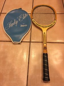 Vintage Lady Elite by Davis TAD Tennis Raquet With Cover