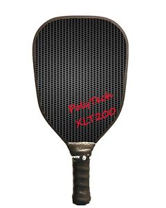 Pickleball Paddle Composite - PolyTech XLT200 Black/Red Extra Large Sweet Spot