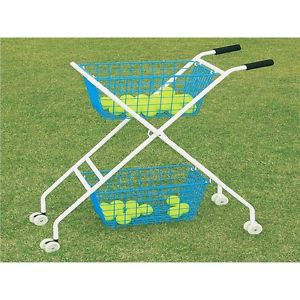 Carro guardapelotas tenis y pádel 2 cestas