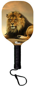 Savannah Lion Wooden Pickleball Paddle