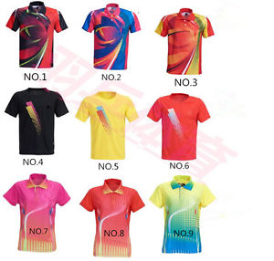 2017 Outdoor sports men's Tops tennis clothing Badminton T-shirt