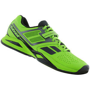 NEW in BOX Babolat  propulse  BPM green and black boys tennis shoe size 5.5