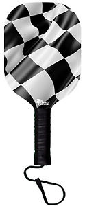 Checkered Flag Wooden Pickleball Paddle