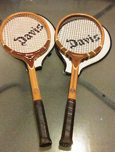 TAD Davis Imperial Tennis Rackets with Cover in Good Condition 1970s raquets