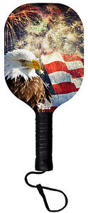 Patriotic Wooden Pickleball Paddle