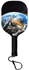 Planet Earth Wooden Pickleball Paddle