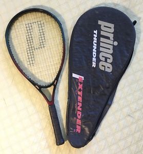 PRINCE EXTENDER THUNDER 880PL 122SQ" OS GRAPHITE TENNIS RACKET W/CASE NEW 4 3/8