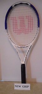 Wilson N Code N6 Hybrid MP 103 Tennis Racquet 4 1/2 + NEW GRIP