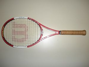 WILSON nCODE SIX.ONE TOUR 90  TENNIS RACQUET 4 3/8 (NEW STRINGS)
