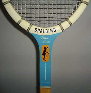 Vintage Spalding "Doris Hart Signature" Belgium 4.5" Grip Fibre Welded Throat
