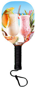 Tropical Cocktails Wooden Pickleball Paddle