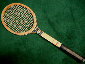WILSON MARY HARDWICK SIGNATURE SPEED FLEX FIBRE FACE TENNIS USA RAQUET WOOD HTF