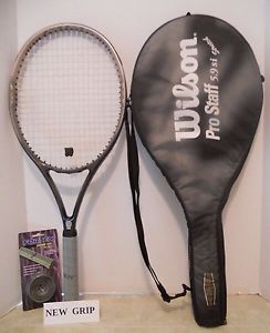 Wilson Pro Staff 5.9 OS 110 Stretch 28" Tennis Racquet 4 1/4 - EUC + NEW GRIP