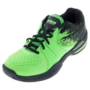 Prince Mens Warrior Lite Athletic Tennis Shoes GREEN AND BLACK SIZE 10