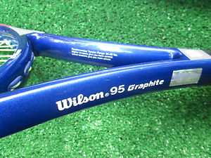 Tennis Wilson HB 95 Graphite High Beam Series Tennis Racket Original 4 1/2 Grip