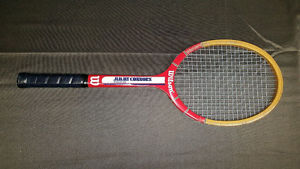 Vintage Jimmy Conners American Star wooden tennis racquet w/cover by Wilson