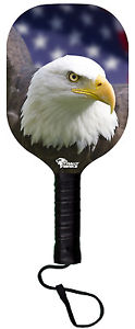 American Flag Bald Eagle Composite Pickleball Paddle