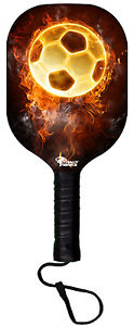 Soccer Heat Wooden Pickleball Paddle