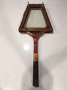 Vintage Wilson Stan Smith Capri Wooden Tennis Racquet W. Bracket Frame Antique