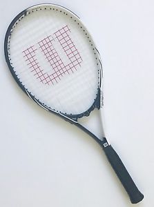 Wilson Tennis Racquet  27" Grip L4 4.5 Stop Shock Pads Power Strings Tour Slam