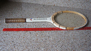 Vintage ROSSIGNOL Strato Tournament White Tennis Racquet / Made USA