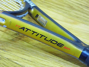 NEW STRINGS Prince Triple Threat Attitude Midplus Racket 4 1/4" MP Racket 100 L2