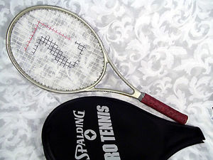 Vintage 1980's SPALDING SILVER GRAPHITE XL TENNIS RACKET 4 1/4