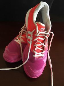 Women's Pink Wilson Rush Pro 2.0 Atheltic Shoes size 10