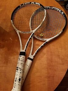 STRUNG Head YouTek Speed MP 16x19 Tennis Racket 4 3/8 All White 2010