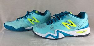 NEW BALANCE WC1296BB Tennis Shoes Aqua Blue Light Teal Women's Sz 9B EXCELLENT!
