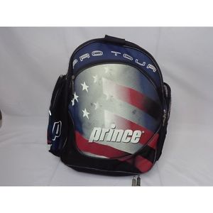 Prince Pro Tour American Flag Patterned Backpack w/Vented Gear Pockets