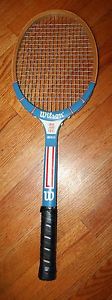 VTG WILSON Tennis Racket Racquet Billie Jean King American 27" EUC Strata-Bow