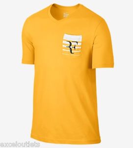 NWT! Nikecourt RF (Roger Federer) Pocket Men’s T-Shirt Size L 739477 703 (#3243)