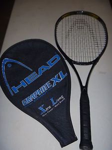 HEAD Graphite XL Tennis Racquet with Head Cover EXTRA LONG 4 1/2 GRIP