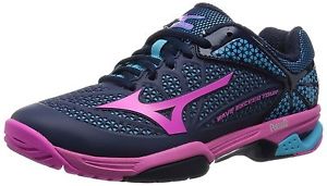 Mizuno Tennis Shoes Lady's WAVE EXCEED TOUR 2 61GB1673 Navy X pink X light blue